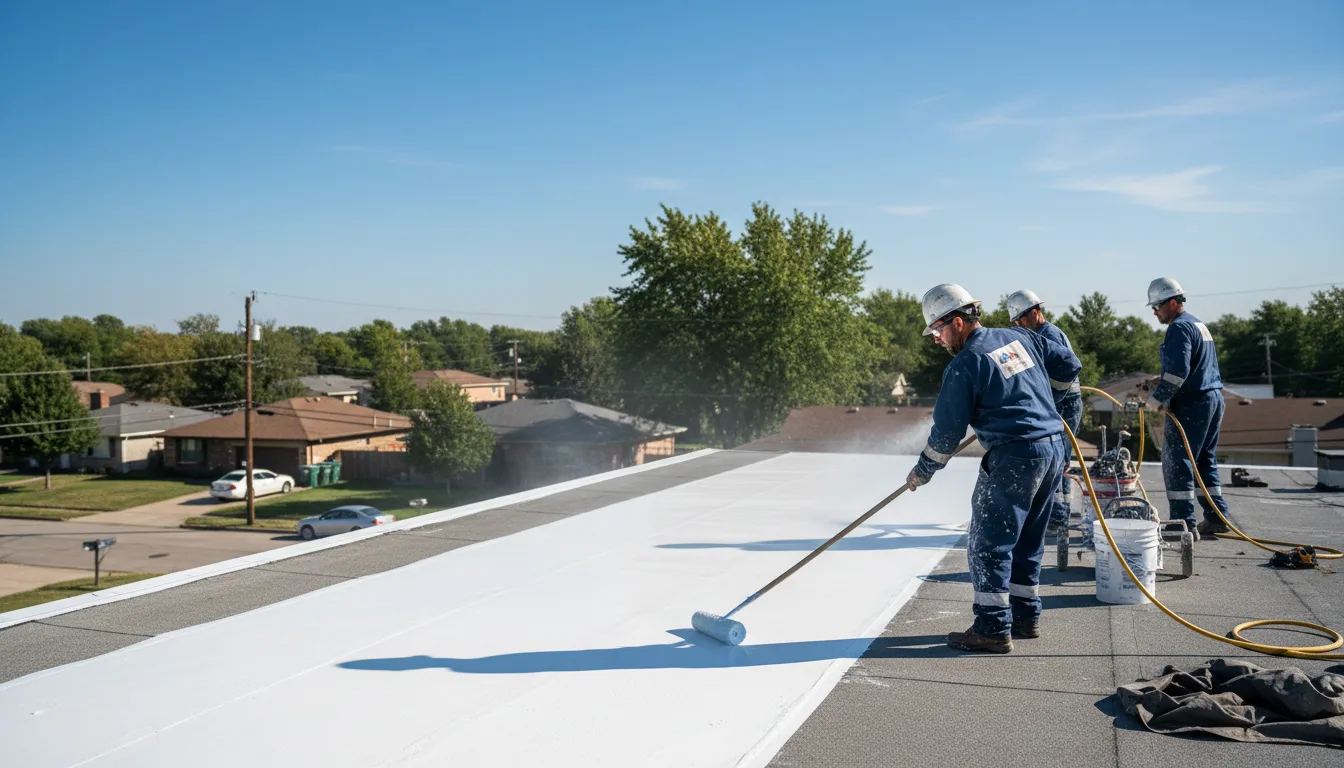 Commercial roof coating in Calypso, NC near me